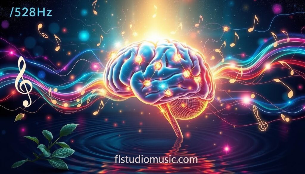 effects of 528hz on the brain