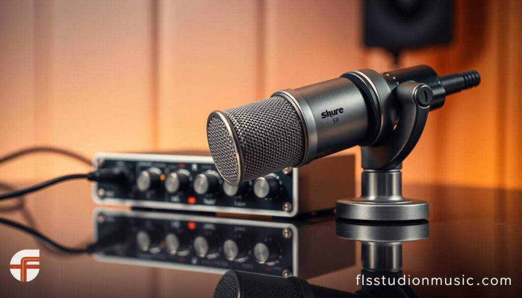 importance of gain for Shure SM7B setup