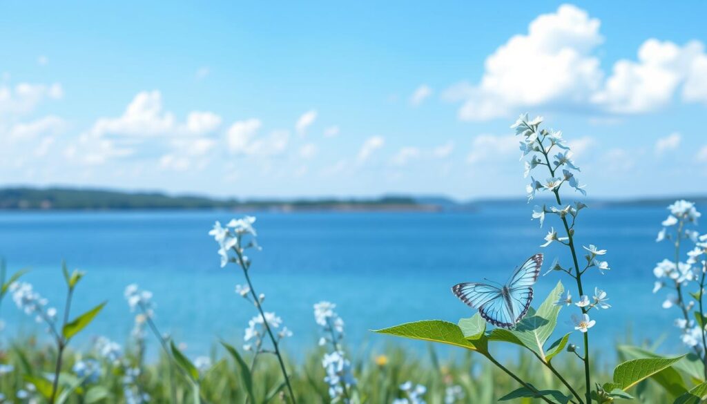 light blue things in nature