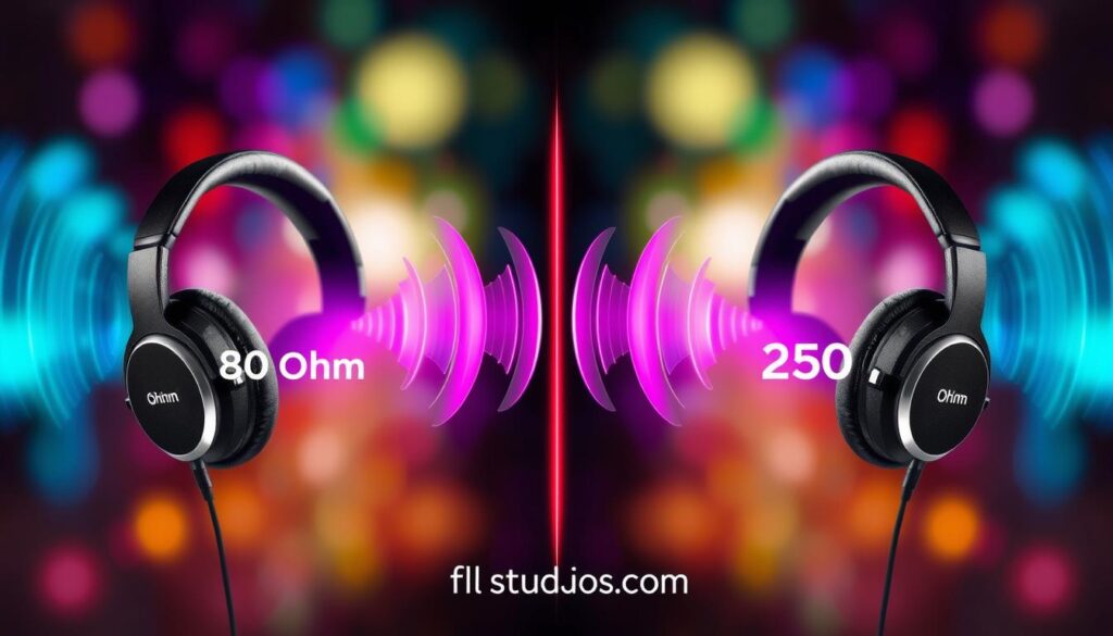 sound quality comparison 80 ohm vs 250 ohm headphones