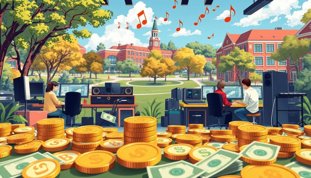 cost of music production degree