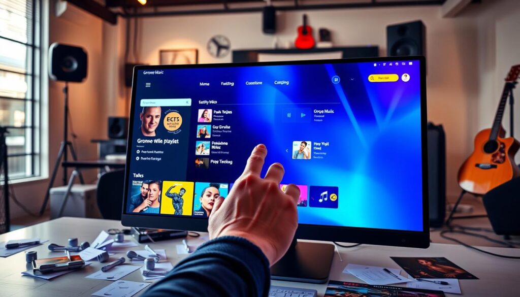 creating playlists groove music