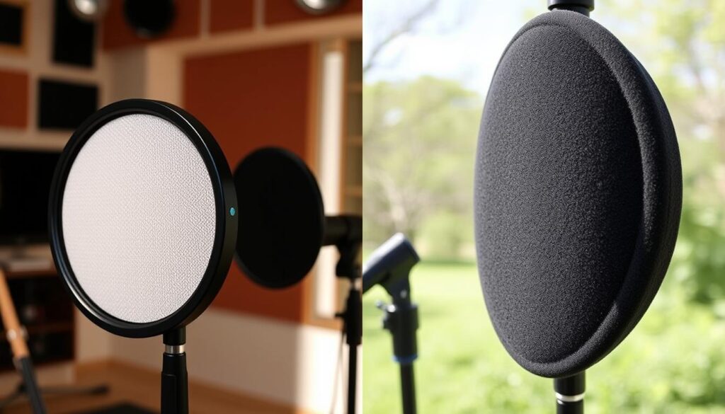 difference between pop filter and windscreen